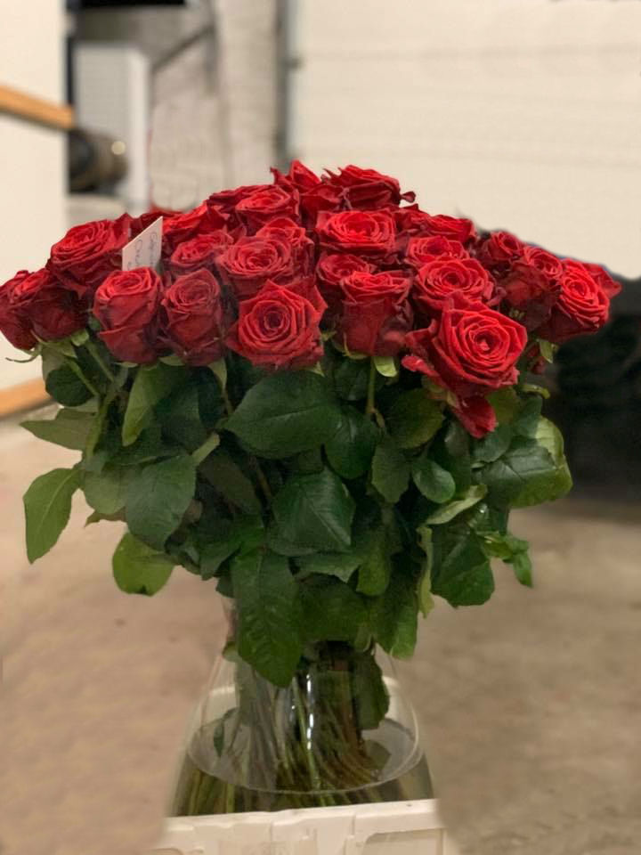 rozen boeket rood